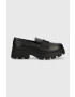 Calvin Klein Jeans Δερμάτινα μοκασίνια CHUNKY COMBAT LOAFER WN - Pepit.gr