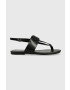 Calvin Klein Jeans Δερμάτινα σανδάλια FLAT SANDAL HW - Pepit.gr