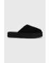 Calvin Klein Jeans Παντόφλες σουέτ FLATFORM ROPE MULE SU CON - Pepit.gr