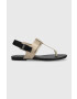 Calvin Klein Jeans Σανδάλια FLAT TOEPOST SANDAL SATIN/HW - Pepit.gr