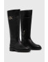 Calvin Klein Μπότες RUBBER SOLE KNEE BOOT W/HW - Pepit.gr