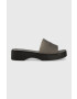 Calvin Klein Παντόφλες WEDGE SLIDE - TRANSP - Pepit.gr