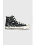 Converse Πάνινα παπούτσια Chuck 70 Hi χρώμα: μαύρο - Pepit.gr