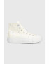 Converse Πάνινα παπούτσια Chuck Taylor All Star Lift Platform χρώμα: μπεζ A02895C - Pepit.gr