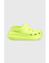 Crocs Παντόφλες Classic Crush Clog χρώμα: πράσινο 207521 - Pepit.gr