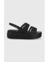 Crocs Σανδάλια Brooklyn Strappy Low Wedge - Pepit.gr