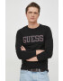 Guess Longsleeve χρώμα: μαύρο - Pepit.gr