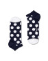 Happy Socks Κάλτσες Big Dot Low Sock χρώμα: ναυτικό μπλε - Pepit.gr