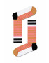 Happy Socks Κάλτσες Dark Pink Neon Stripe - Pepit.gr