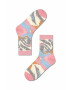 Happy Socks Κάλτσες Light Pink Gabriela Crew - Pepit.gr