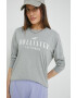 Hollister Co. Longsleeve χρώμα: γκρι - Pepit.gr