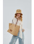 LE SH KA headwear Τσάντα Beige Summer Bag χρώμα: μπεζ - Pepit.gr