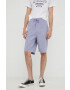 Lee Λινό σορτς Relaxed Drawstring S Misty Lilac - Pepit.gr