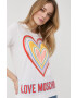 Love Moschino Βαμβακερό μπλουζάκι - Pepit.gr