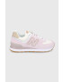 New Balance Υποδήματα WL574SP2 χρώμα: ροζ - Pepit.gr