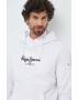 Pepe Jeans Βαμβακερή μπλούζα Edward Hoodie χρώμα: άσπρο με κουκούλα - Pepit.gr