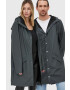 Rains Μπουφάν 12020 Long Jacket χρώμα: γκρι - Pepit.gr