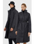 Rains Μπουφάν 15500 Long Padded Nylon W Coat χρώμα: μαύρο - Pepit.gr