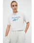 Reebok Classic Βαμβακερό μπλουζάκι AE Big Logo Crop - Pepit.gr