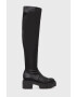 Steve Madden Μπότες Roxana Boot γυναικείες χρώμα: μαύρο - Pepit.gr