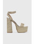 Steve Madden Σανδάλια Layered χρώμα: χρυσαφί SM11002428 - Pepit.gr