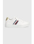 Tommy Hilfiger Δερμάτινα αθλητικά παπούτσια ELEVATED GLOBAL STRIPES SNEAKER - Pepit.gr