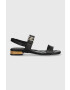 Tommy Hilfiger Δερμάτινα σανδάλια HARDWARE FLAT SANDAL - Pepit.gr