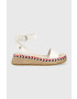 Tommy Hilfiger Δερμάτινα σανδάλια LOW WEDGE SANDAL - Pepit.gr