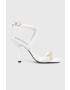 Tommy Hilfiger Δερμάτινα σανδάλια TH CHAIN FEMININE HEEL SANDAL - Pepit.gr