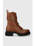 Tommy Hilfiger Δερμάτινα workers COOL FEMININE BIKERBOOT - Pepit.gr