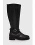 Tommy Hilfiger Δερμάτινες μπότες ELEVATED ESSENT THERMO LONGBOOT - Pepit.gr