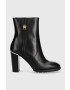 Tommy Hilfiger Δερμάτινες μπότες FEMININE TH HARDWARE BOOTIE - Pepit.gr