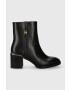 Tommy Hilfiger Δερμάτινες μπότες FEMININE TH HARDWARE MID BOOTIE - Pepit.gr