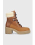 Tommy Hilfiger Δερμάτινες μπότες Heel Laced Monogram Boot - Pepit.gr