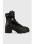 Tommy Hilfiger Δερμάτινες μπότες Heel Laced Outdoor Boot - Pepit.gr