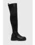 Tommy Hilfiger Δερμάτινες μπότες Monochromatic Over The Knee Boot - Pepit.gr