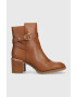 Tommy Hilfiger Δερμάτινες μπότες Th Belt Heeled Boot - Pepit.gr