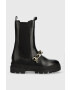 Tommy Hilfiger Δερμάτινες μπότες τσέλσι FW0FW07046 MONOCHROMATIC CHELSEA BOOT CHAIN - Pepit.gr