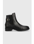 Tommy Hilfiger Δερμάτινες μπότες τσέλσι Th Leather Flat Boot - Pepit.gr