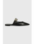 Tommy Hilfiger Δερμάτινες παντόφλες TH POINTY FEMININE MULE - Pepit.gr