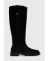 Tommy Hilfiger Μπότες σούετ Th Coin Longboot - Pepit.gr