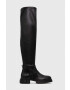 Tommy Hilfiger Μπότες STRETCH MONOCHROMATIC LONGBOOT - Pepit.gr