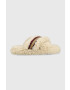 Tommy Hilfiger Παντόφλες Sherpa Fur Home Slippers Straps - Pepit.gr