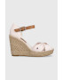 Tommy Hilfiger Σανδάλια BASIC SEERSUCKER HIGH WEDGE - Pepit.gr