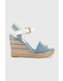 Tommy Hilfiger Σανδάλια DENIM WEDGE SANDAL - Pepit.gr