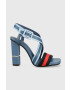 Tommy Hilfiger Σανδάλια HARDWARE BLOCK HIGH HEEL COMBO - Pepit.gr