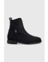 Tommy Hilfiger Σουέτ μπότες τσέλσι Th Essentials Flat Boot - Pepit.gr