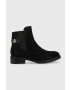 Tommy Hilfiger Σουέτ μπότες τσέλσι Th Suede Flat Boot - Pepit.gr