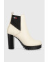 Tommy Jeans Δερμάτινες μπότες τσέλσι Essentials High Heel Boot - Pepit.gr