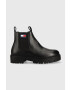 Tommy Jeans Δερμάτινες μπότες τσέλσι Heritage Branding Chelsea Boot - Pepit.gr